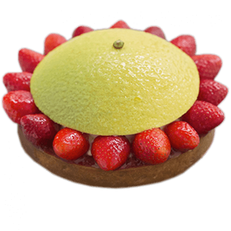 TARTE FRAISE YUZU - 6 PERSONNES 