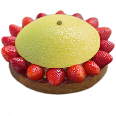 TARTE FRAISE YUZU - 6 PERSONNES 