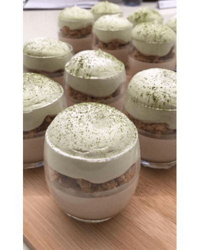 PANACOTTA MARRON MATCHA